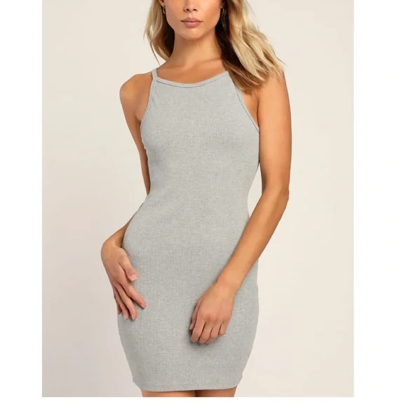 Lulus | Dresses | Nwt Lulus Things Are Heating Up Light Grey Ribbed Backless Bodycon Dress | Poshmark Lulus | Dresses | Nwt Lulus Things Are Heating Up Light Grey Ribbed Backless Bodycon Dress | Poshmark